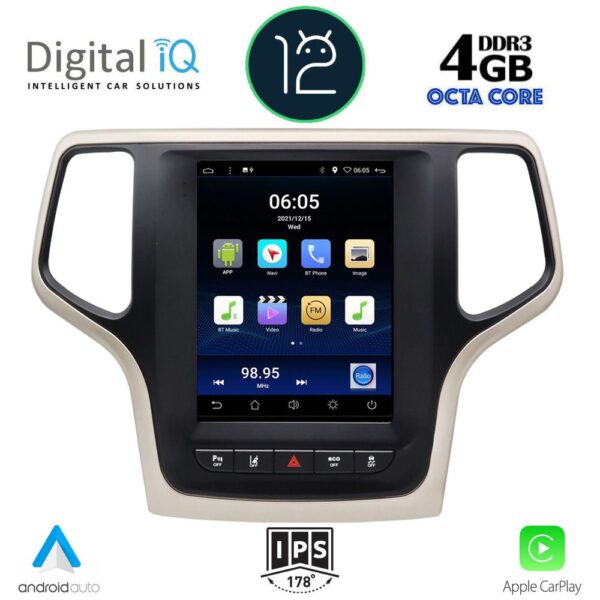 DIGITAL IQ BXD 6983_CPA TESLA STYLE OEM JEEP GRAND CHEROKEE mod. 2014-2019