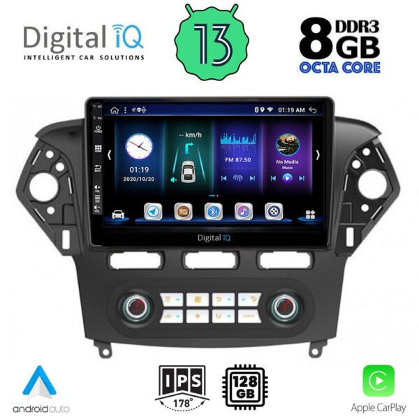 DIGITAL IQ BXD 8163_CPA CLIMA (10inc) MULTIMEDIA TABLET OEM FORD MONDEO mod. 2011-2013