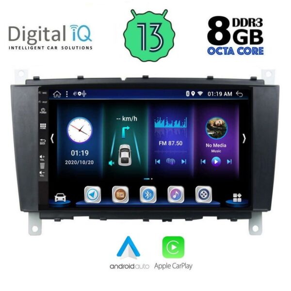 DIGITAL IQ BXD 8403_CPA (8inc) MULTIMEDIA TABLET OEM MERCEDES C – CLK (W203-209) mod. 2004-2008