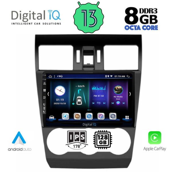 DIGITAL IQ BXD 8663_CPA (9inc) MULTIMEDIA TABLET OEM SUBARU FORESTER - IMPREZA - XV mod. 2013-2019