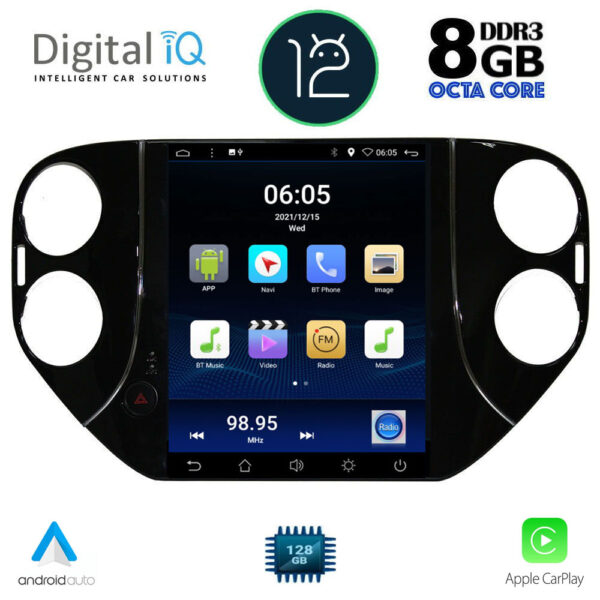DIGITAL IQ BXD 8989_CPA TESLA STYLE OEM VW TIGUAN mod. 2010-2013
