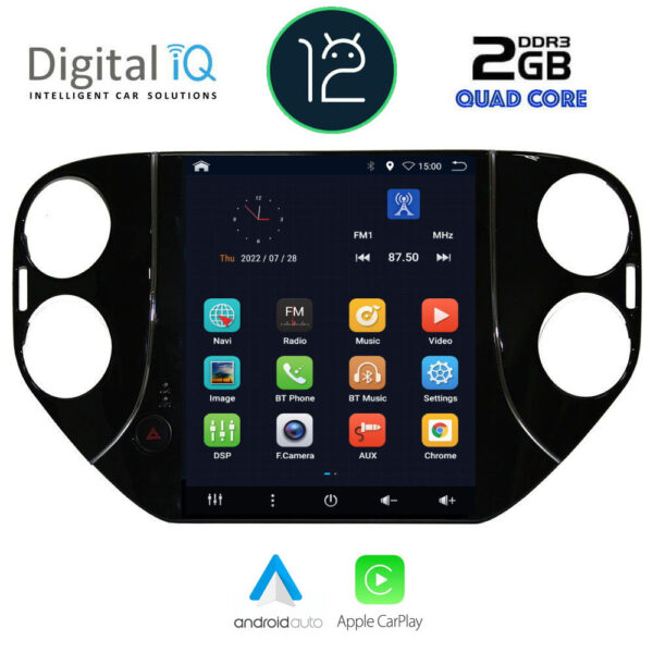 DIGITAL IQ BXH 3989_CPA TESLA STYLE OEM VW TIGUAN mod. 2010-2013