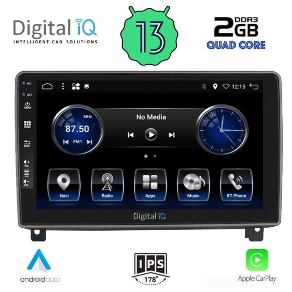 DIGITAL IQ BXH 3517_CPA (9inc) MULTIMEDIA TABLET OEM PEUGEOT 407 mod. 2004-2011