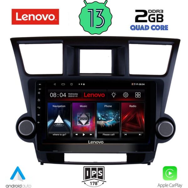 LENOVO LVD 4719_CPA (10inc) MULTIMEDIA TABLET OEM TOYOTA HIGHLANDER mod. 2008-2015
