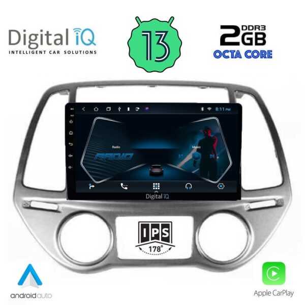 DIGITAL IQ RTC 5227_CPA CLIMA (9inc) MULTIMEDIA TABLET OEM HYUNDAI i20 mod. 2008-2012