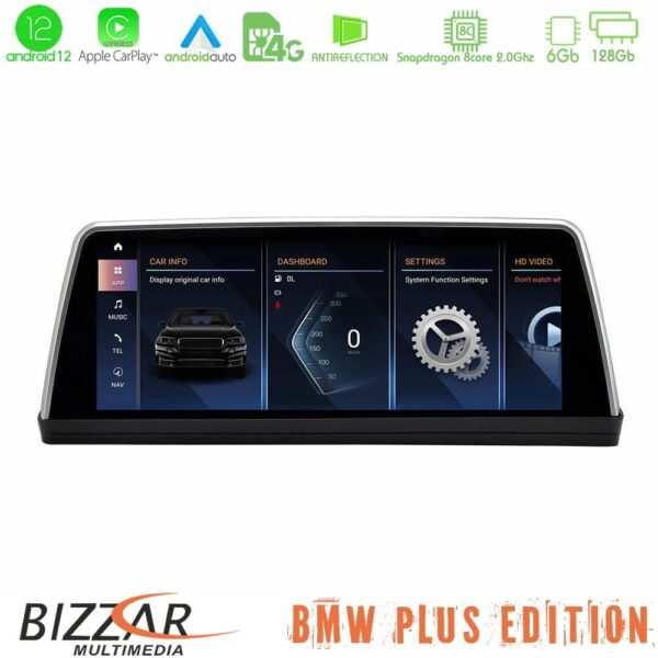 BMW 3er E90 CIC Android12 (6+128GB) Navigation Multimedia 10.25" POP-UP Style HD Screen