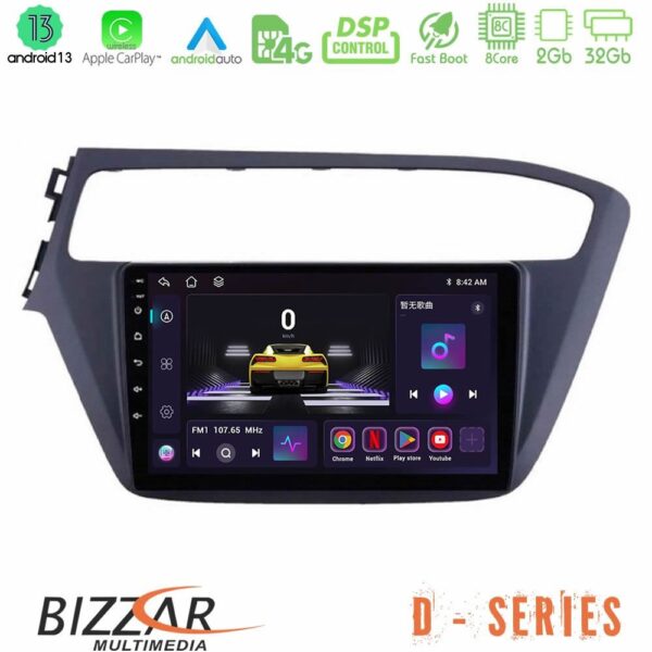 Bizzar D Series Hyundai i20 8core Android13 2+32GB Navigation Multimedia Tablet 9"