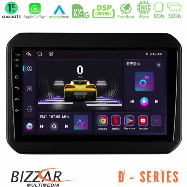 Bizzar D Series Suzuki Ignis 8core Android13 2+32GB Navigation Multimedia Tablet 9"