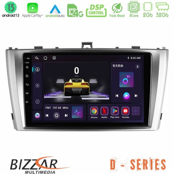 Bizzar D Series Toyota Avensis T27 8core Android13 2+32GB Navigation Multimedia Tablet 9"