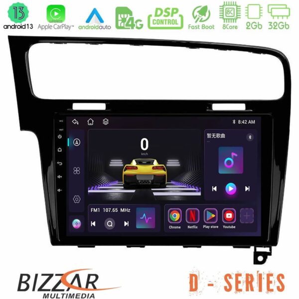Bizzar D Series VW GOLF 7 8core Android13 2+32GB Navigation Multimedia Tablet 10"