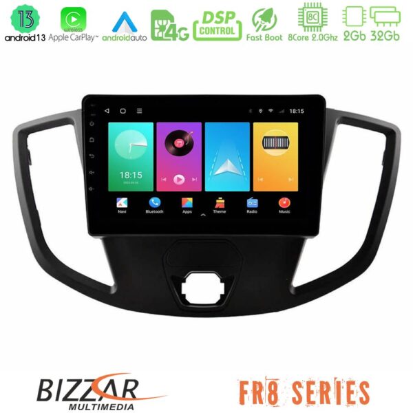 Bizzar FR8 Series Ford Transit 2014-> 8core Android13 2+32GB Navigation Multimedia Tablet 9"