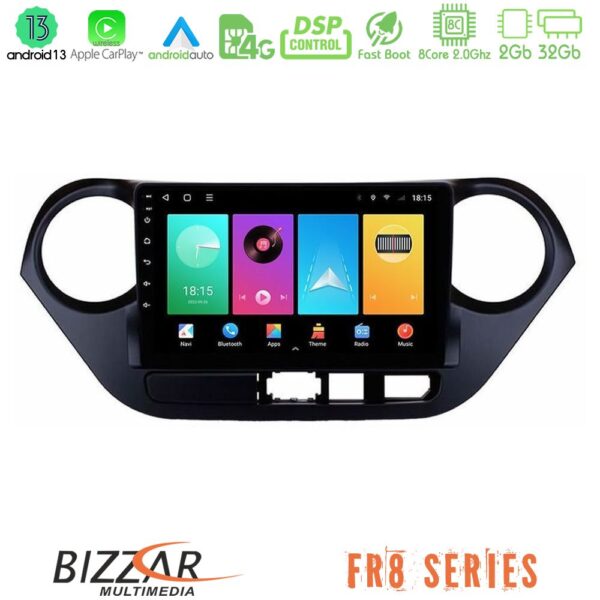 Bizzar FR8 Series Hyundai i10 2014-2020 8core Android13 2+32GB Navigation Multimedia Tablet 9"