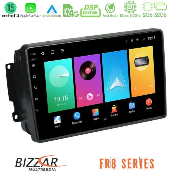 Bizzar FR8 Series Mercedes C/CLK/G Class (W203/W209) 8core Android13 2+32GB Navigation Multimedia Tablet 9"