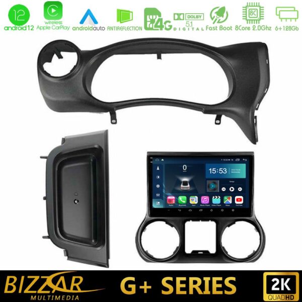 Bizzar G+ Series Jeep Wrangler 2014-2017 8Core Android12 6+128GB Navigation Multimedia Tablet 9"