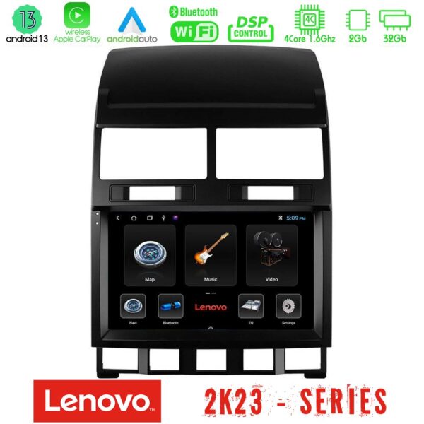 Lenovo Car Pad VW Touareg 2002 – 2010 4Core Android 13 2+32GB Navigation Multimedia Tablet 9"