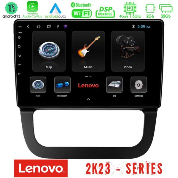 Lenovo Car Pad VW Jetta 4Core Android 13 2+32GB Navigation Multimedia Tablet 10"