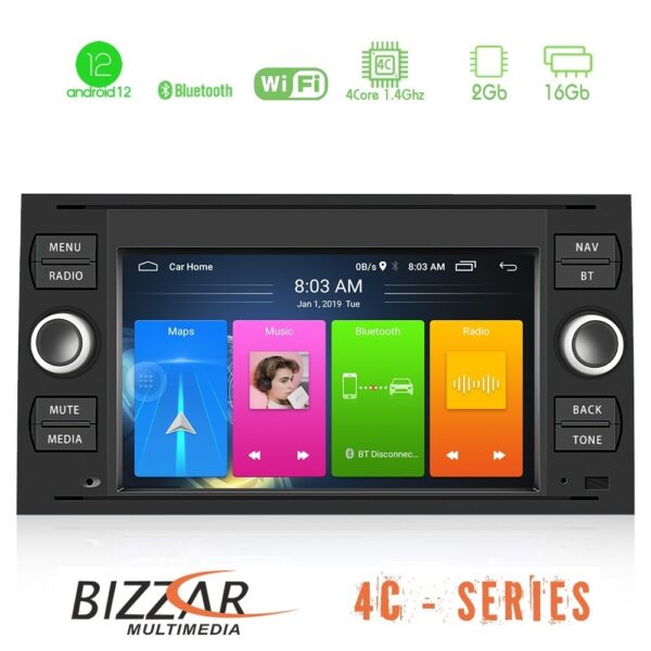 Bizzar Ford Old 4core Android12 2+16GB Navigation Multimedia Deckless 7"
