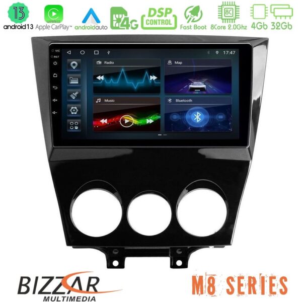 Bizzar M8 Series Mazda RX8 2008-2012 8Core Android13 4+32GB Navigation Multimedia Tablet 9"