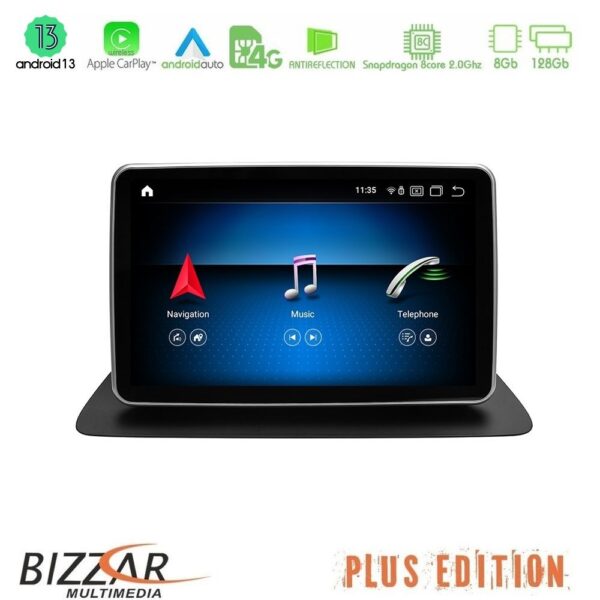 Bizzar OEM Mercedes Android 13 (8+128GB) 8core Mercedes ML/SLK NTG4.5 Navigation Multimedia station 9"