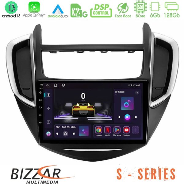 Bizzar S Series Chevrolet Trax 2013-2020 8core Android13 6+128GB Navigation Multimedia Tablet 9"