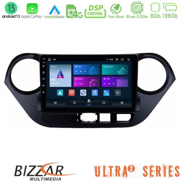 Bizzar Ultra Series Hyundai i10 2014-2020 8core Android13 8+128GB Navigation Multimedia Tablet 9"