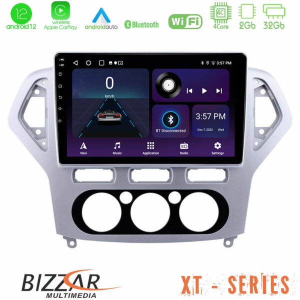 Bizzar XT Series Ford Mondeo 2007-2010 Manual A/C 4Core Android12 2+32GB Navigation Multimedia Tablet 10"