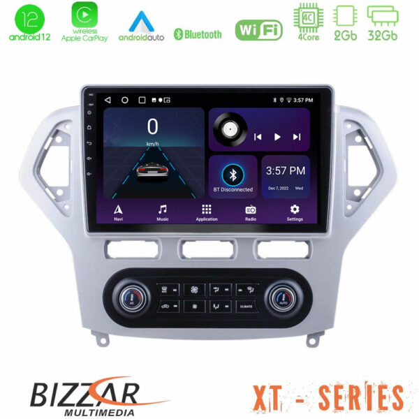 Bizzar XT Series Ford Mondeo 2007-2011 (Auto A/C) 4Core Android12 2+32GB Navigation Multimedia Tablet 9"