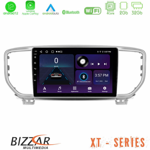 Bizzar XT Series Kia Sportage 2018-2021 4Core Android12 2+32GB Navigation Multimedia Tablet 9"