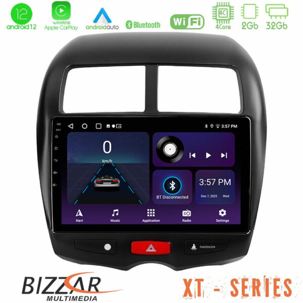 Bizzar XT Series Mitsubishi ASX 4Core Android12 2+32GB Navigation Multimedia Tablet 10"