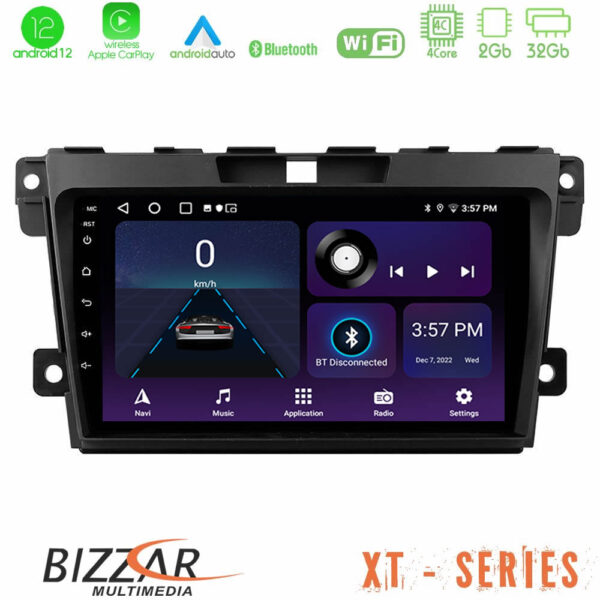 Bizzar XT Series Mazda CX-7 2007-2011 4Core Android12 2+32GB Navigation Multimedia Tablet 9"