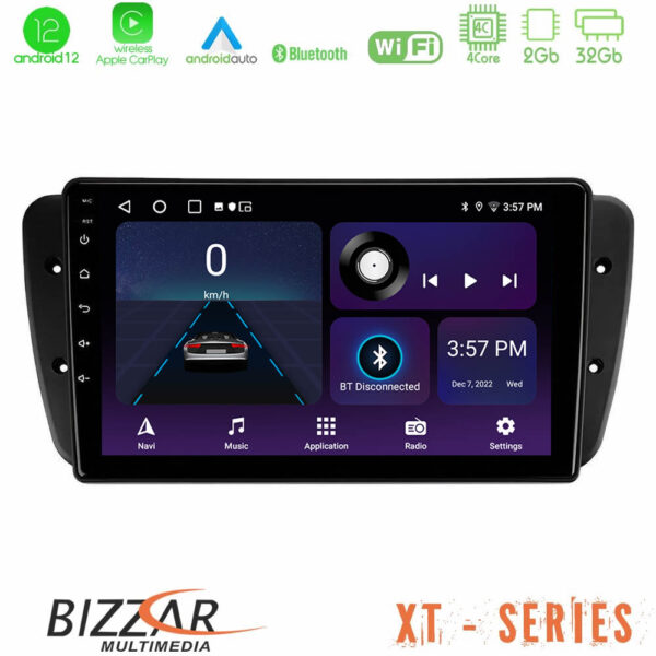 Bizzar XT Series Seat Ibiza 2008-2012 4Core Android12 2+32GB Navigation Multimedia Tablet 9"