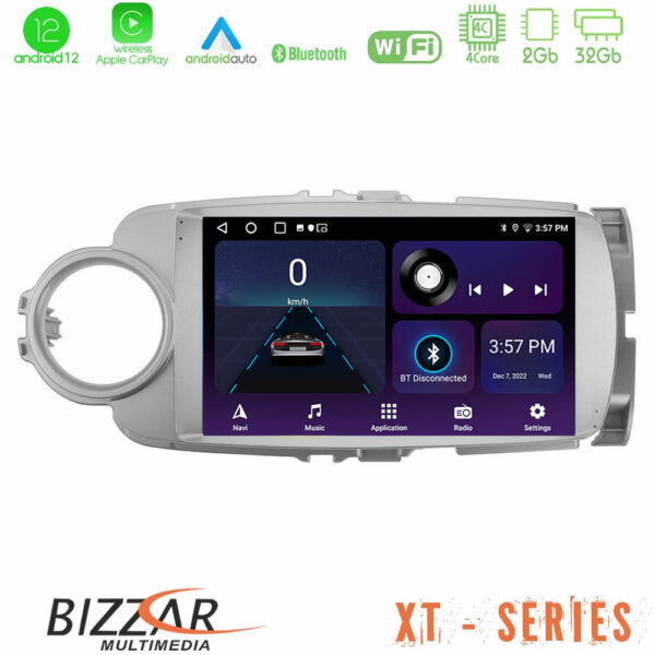 Bizzar XT Series Toyota Yaris 4Core Android12 2+32GB Navigation Multimedia Tablet 9"