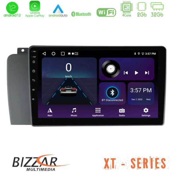 Bizzar XT Series Volvo S60 2004-2009 4core Android12 2+32GB Navigation Multimedia Tablet 9"