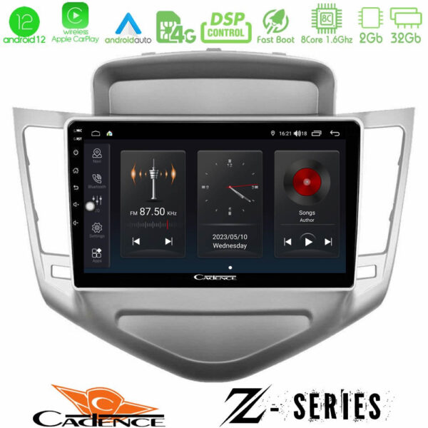 Cadence Z Series Chevrolet Cruze 2009-2012 8core Android12 2+32GB Navigation Multimedia Tablet 9"